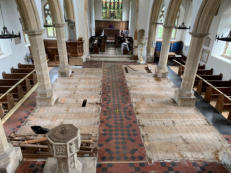 Centre aisle flooring revealed